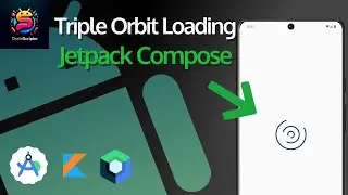 Jetpack Compose Animation Tutorial – Triple Orbit Loading Effect (Kotlin) | Android Studio