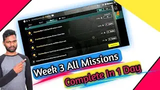 BGMI Week 3 All misssion Complete In 1 Day 2023 Hindi | BGMI 1 din me Sare Missions Complete 2023