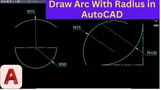 How to Draw Arc with Radius in AutoCAD | Step-by-Step for Beginners