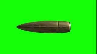 3d bullet in flight   HD transparent footage