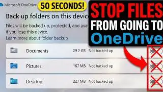How do I stop files from going to OneDrive 2024