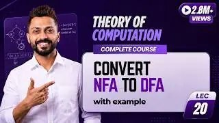 Lec-20: Convert NFA to DFA with example in Hindi | How to Convert NFA to DFA