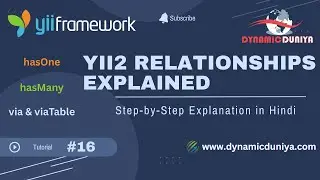 Yii2 Relationships Explained | hasOne, hasMany, via & viaTable | Hindi Tutorial 16  | 