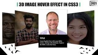 3D Image Hover Effects In CSS3 in Hindi.#designingIn2021 #Preserve-3D-Property.