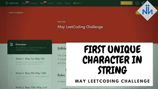 FIRST UNIQUE CHARACTER IN STRING  | LEETCODE | C++ CODE | EXPLANATION