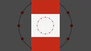 Draw a Perfect Circle in JavaScript Using Math.sin() and Math.cos()! 🔥 | Trigonometry Visualization