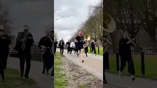 I chased runners with a full brass band