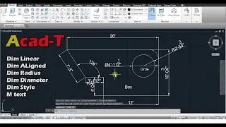 AutoCad Tutorial,Type of Dimension - Dimension style