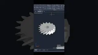 AutoCAD 3D Helical Gear Design 
