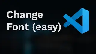 How to change editor font in vs code (easier)