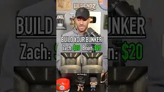 Who Can Build The Better Bunker With $20? #shorts #war #bunker #games
