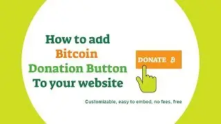 How to embed Bitcoin payment donation button on a website