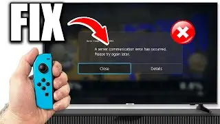How To Fix Server Communication Error On Nintendo Switch!