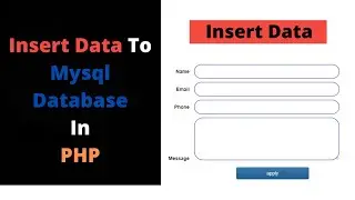 #5 How To Insert Data To Database In PHP | Student Management System Project Tutorial In PHP