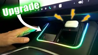 Tesla Model 3/Y Ambient Lighting Upgrade + Airpod Charger