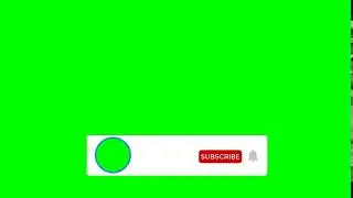 Subscribe button and Notification Bell green screen No copyright
