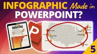 How to Convert Map Chart to Shapes in PowerPoint 🔥 [Lesson 5]