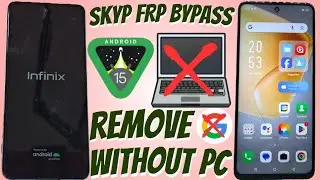 Infinix frp bypass without pc, Google Account Remove android 15
