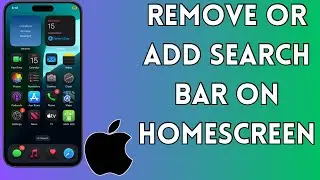 How to Remove or Add Search Bar in iPhone Home Screen | 2024