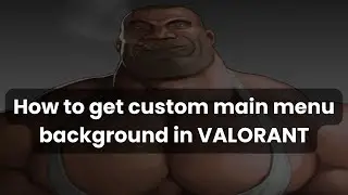 How to get custom main menu background in VALORANT