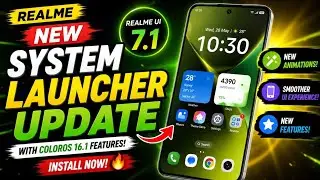 Realme NEW System Launcher Update 🔥 ColorOS 16.1 & Realme UI 7.1 Features Added!