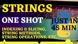 PPS Unit 4 One Shot | SPPU | Strings In Python | #sppu #pps #firstyearengineering