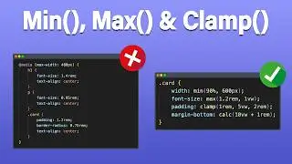 Responsive Web Design with min(), max(), clamp(), and calc()