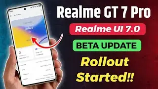 Realme GT 7 Pro Realme UI 7.0 Early Access Started! 🔥 Apply Now Before Seats Fill!