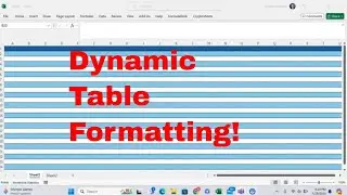 Awesome Conditional Formatting Trick for Dynamic Table Like Formatting With Ease! 