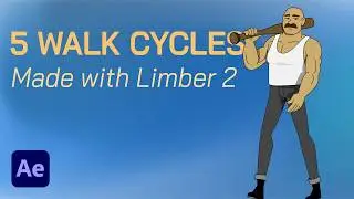 I made 5 walk cycles in After Effects in a few hours
