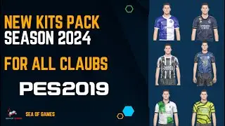 New Kits Pack Season 2024 For All Clubs Pes 2019⭐