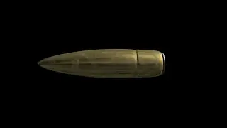 3D Flying  Bullet  Effect | Flying Bullet in Black Screen Free Stock Footage