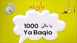 Al-Baqi II Ya Baqi 1000 ll یا باقی / الباقی