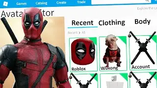 0 ROBUX DEADPOOL ROBLOX ACCOUNT CHALLENGE!