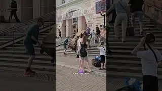 Чемодан Ramzes #чемодан #юмор #вокзал