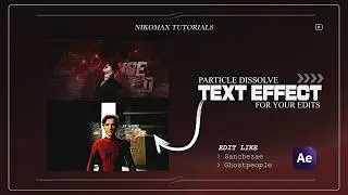 Sanchezae Style Particle Dissolve Text Effect – Easy Tutorial AE