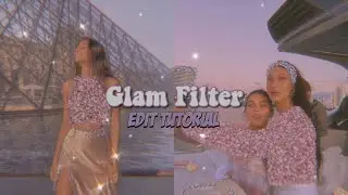 GLAM FILTER  ☾ aesthetic picsart edit tutorial.