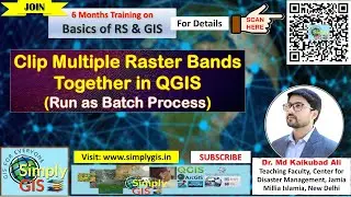 Clip Multiple Raster Bands Together in QGIS | Simply GIS Training