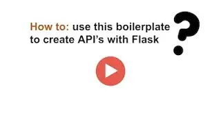 How to use the boilerplate for Flask API and SQL Alchemy