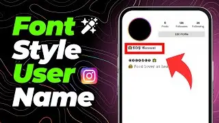 How to Change Font Style in Instagram Username