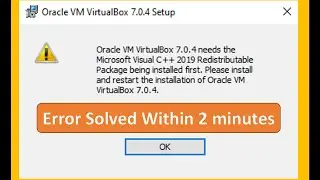 Error Solved !! Microsoft Visual C++ Redistributable package while installing Virtualbox | Parsutech