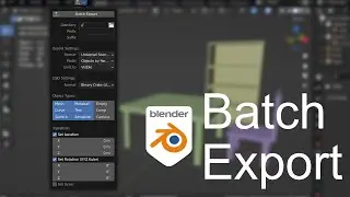 Blender Super Batch Export Addon
