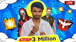 Road To 3M Subscribers 😍 | Cs Ranked Push To Top 1 Global | Free Fire Live 🔥 