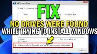 [Fix] No Drives were found while trying to install Windows 10 - part 2