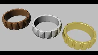 How to create a men's designer ring with design spark mechanical