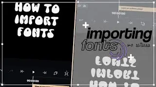 (android) how to import fonts in alight motion ver. 5.0 | prod. by thea (alight motion tutorial)