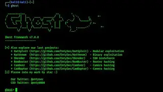 Ghost Framework download & Installing In Kali Linux | 