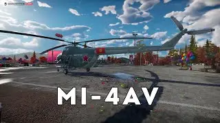 First-person view of the Mi-4AV in War Thunder. Inside view.