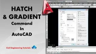 AutoCAD #48 - HATCH & GRADIENT Command in AutoCAD | AutoCAD 2017 | AutoCAD Commands
