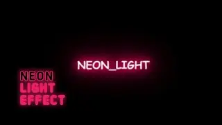 Neon Light Text Effect Html and Pure Css